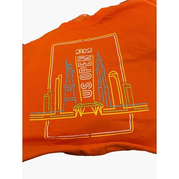 US Open 2022 Women's Tee Shirt Large Orange Size Large - Picture 3 of 4